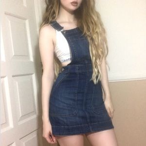 🦕 DENIM SKIRT OVERALLS 🦕